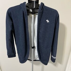 Abercrombie & Fitch Kids Dark Blue Open Front Hoodie Size 11/12